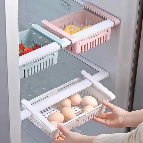 Imagen 5 de 7 de Set De 3 Organizadores Extensibles Para Heladera