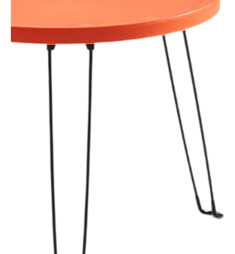 Mesa Redonda Plegable Para Acampar, Portátil, Naranja
