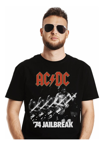 Polera Acdc Jailbrreak Rock Impresión Directa