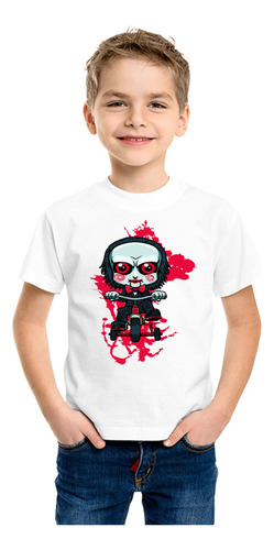 Playera Halloween Jigsaw Mask Diseño 69 Playera Beloma