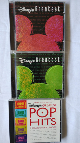 Cds Originales Música Disneys Greatest: 3 Unidades. 