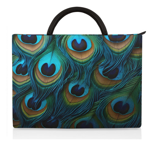 Tropicallife Peacock Feathers Laptop Sleeve Case 13.3 14 