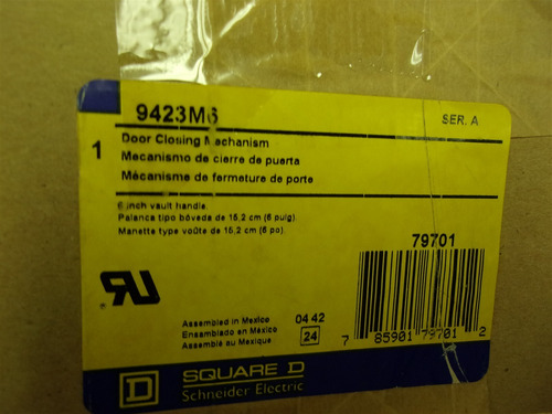 New Square D 9423m6 Ser A Door Closing Mechanism *f Cct
