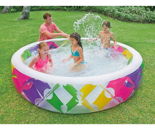 Piscina Inflable 34 X10  Wet Set Colores Mediana +6 Años