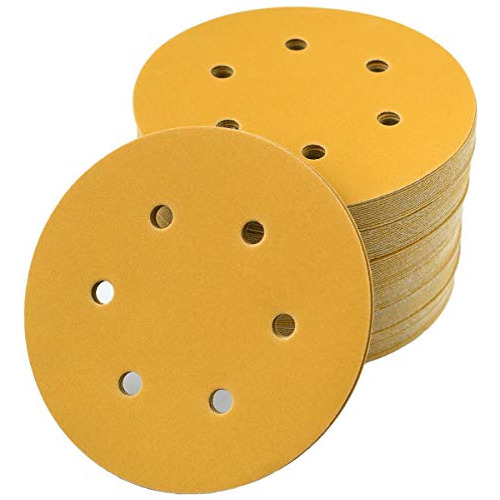 6inch 6hole Hook And Loop Sanding Discs 320grit, Random...