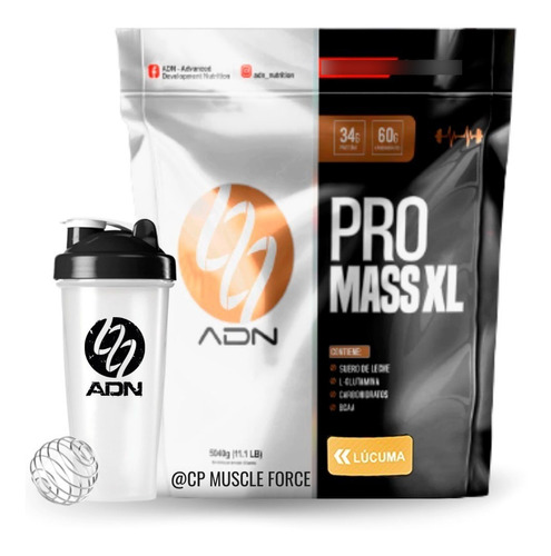Proteina Pro Mass Xl 5kg + Shaker ¡ Weight Gainer Original !