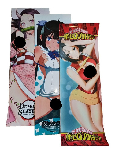 Poster Ecchi G Nezuko Hestia Momo Demon Slayer Danmachi 