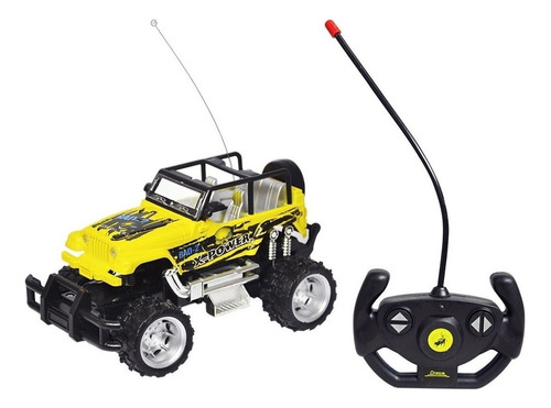 Carrinho de controle remoto DM Toys DMT5059 1:24 amarelo