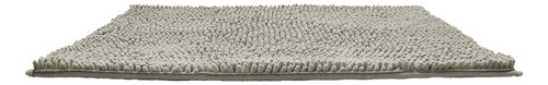 Tapete De Baño Dib Shaggy Silk 50x80 Cm Colores Color Gris