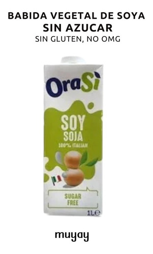 Bebida De Soya Sin Azucar 1 Lt (leche Vegetal)