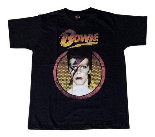 Camisa Camiseta David Bowie Camaleão Rock 100% Algodão Silk