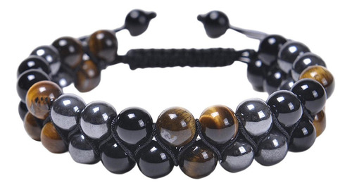 Pulsera Ojo De Tigre Piedra Ansiedad Alivio Para Protección