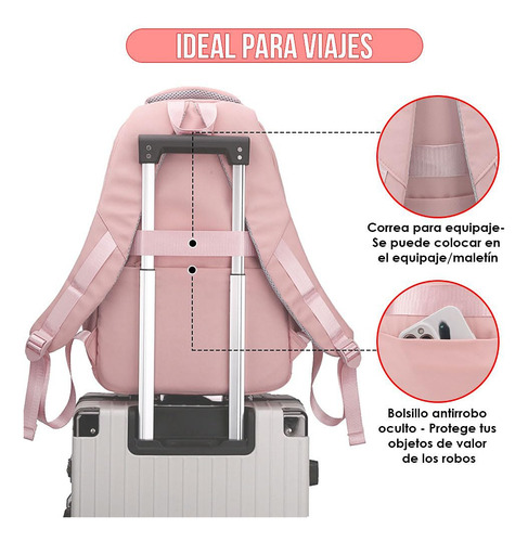 Mochila Escolar Bolsa De Viaje Para Computadora Portátil De 15.6 Inch, Urban Bolsas Sin Género