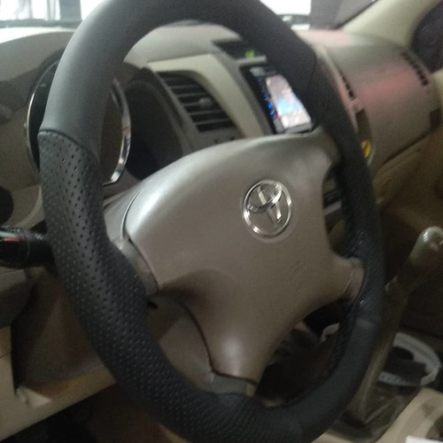 Imagen 7 de 10 de Funda Para Volante Combinada Lisa Con Micro Texturado