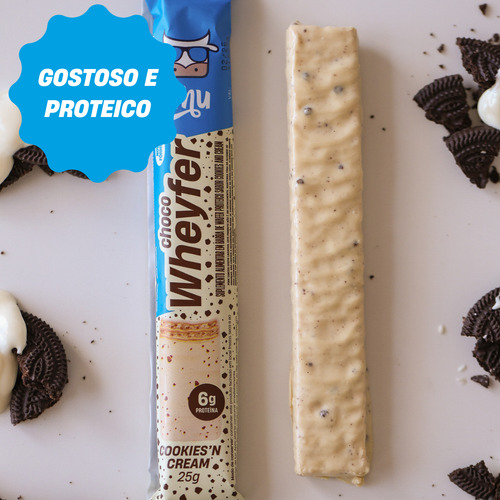 Chocowheyfer Proteico Sabor Cookies - Display 12 unidades 25g +Mu