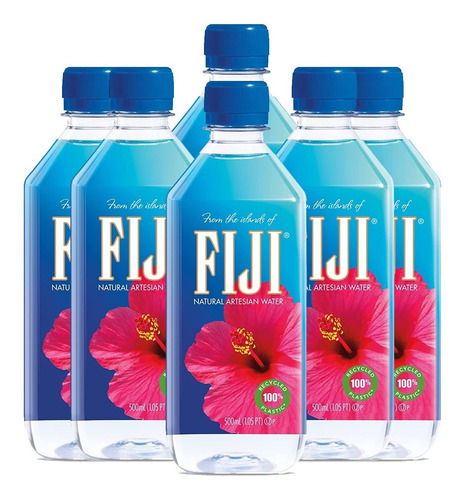 Agua Natural Artesiana Fiji 500ml 6pz