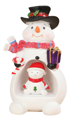 Adorno Navideño, Figura Decorativa Con Muñeco De Nieve