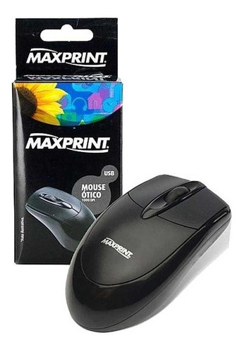 Mouse Usb Preto, Maxprint 606157