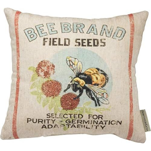 Feedsack-inspired Throw Pillow, 1 Unidad (paquete De 1)...