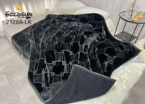 Frazadas De Terciopelo Con Carnero Alto Relieve 2 Plazas