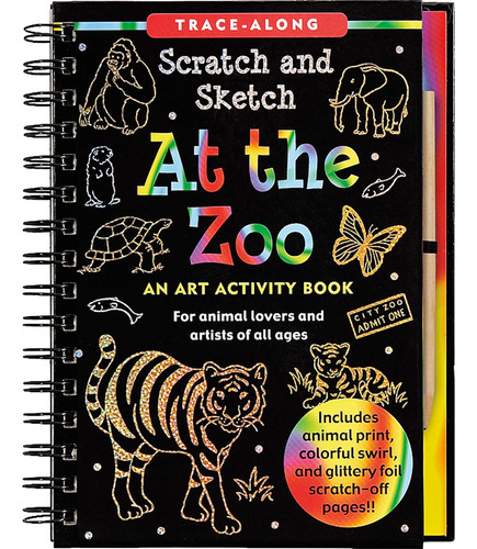 Libro: At The Zoo Scratch & Sketch (an Art Activity Book For