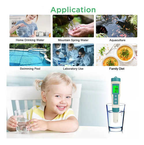 Medidor 7 En 1 De Ph/ec/tds/orp/sg/salinidad/temperatura