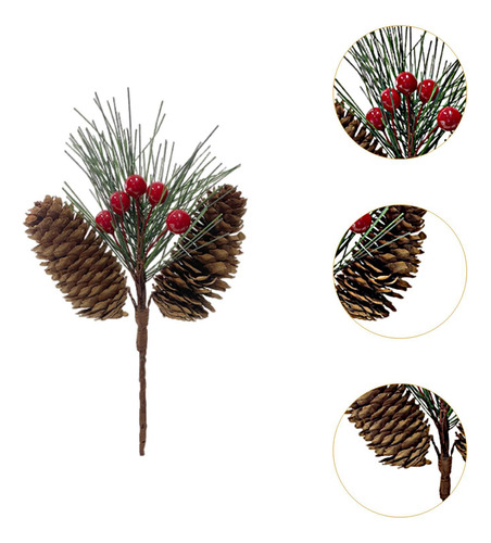 Planta Artificial Simulada, De Navidad, Con Longitud 18cm