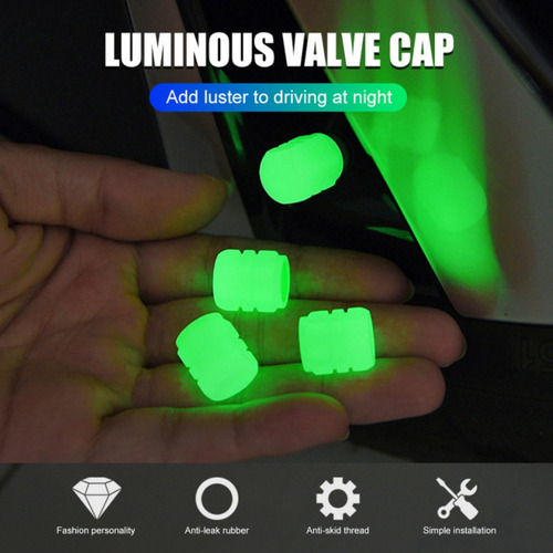 Tapas Decorativas Para Válvulas Luminosas De Coche, 40 Pieza