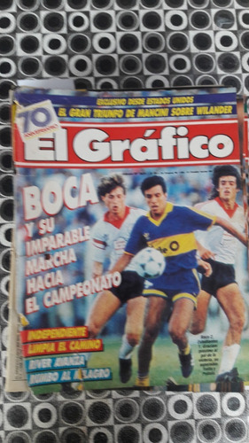 El Grafico 3625 28/3/1989 Boca Imparable Hacia El Campeonato