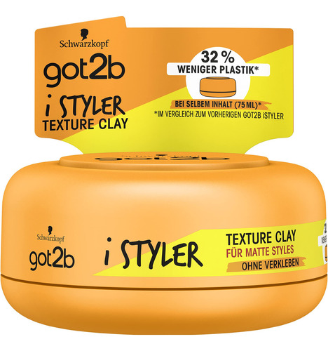 Got2b Istyler Texture Clay Hold 4 (2.5 fl Oz) - Cera Para .