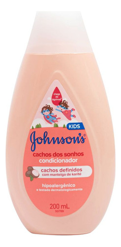 Condicionador De Cabelos Cachos Dos Sonhos 200ml Johnson's