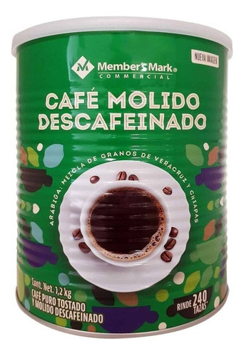 Café Tostado Y Molido Member's Mark Descafeinado De 1.2 Kg