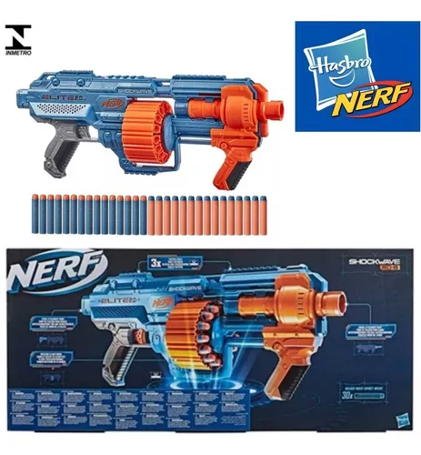 Lança Dardos Ner Elite Schockwave RD-15 Giratório para 15 Dardos E9531 -  Hasbro