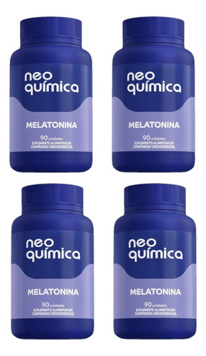 Kit 4 Suplemento Melatonina Com 90 Comprimidos - Neo Química