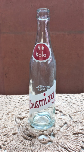 Botella Chusmiza Rik Kola 1980´s Chilena Original
