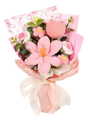 Ramo De Flores De Crochet, Ramo De Tejido A Mano, Flores