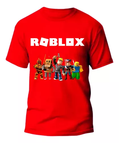 Camiseta Masculina Adulto Roblox Camisa De Algodão Básica