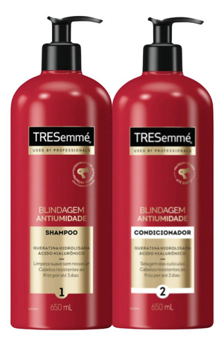 Tresemmé Shampoo E Condicionador Blindagem Antiumidade 650ml