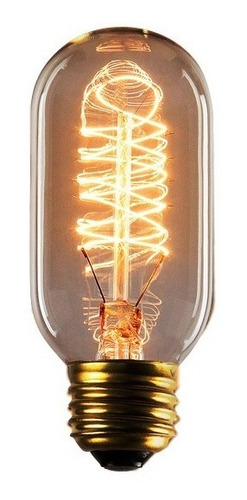 Imagem 1 de 10 de Lâmpada Vintage Retrô Edison Filamento De Carbono - T45