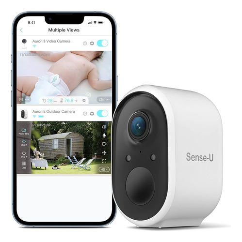 Cámara De Seguridad Inalámbrica Al Aire Libre Sense-u Para U