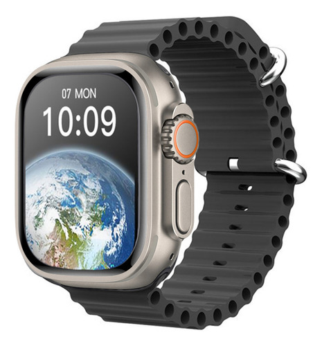 Relógio Inteligente Smartwatch 49mm W68 Ultra Series 8 Gps Cor Da Pulseira Preto