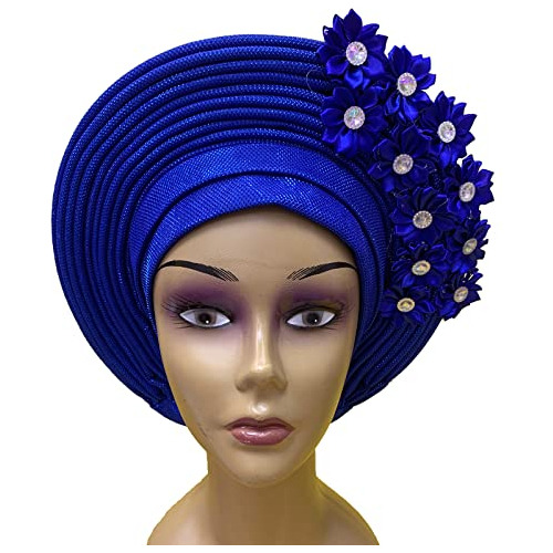Qlihut Diadema Gel Nigeriano Moda Piedra Para Mujer Cabeza