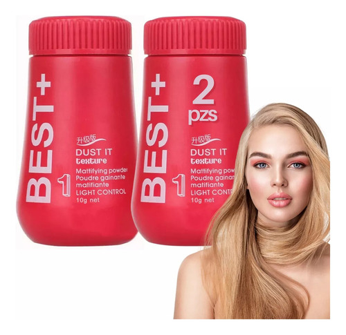 2pzs Shampoo En Seco Polvo Volumen Cabello Esponjoso Limpia