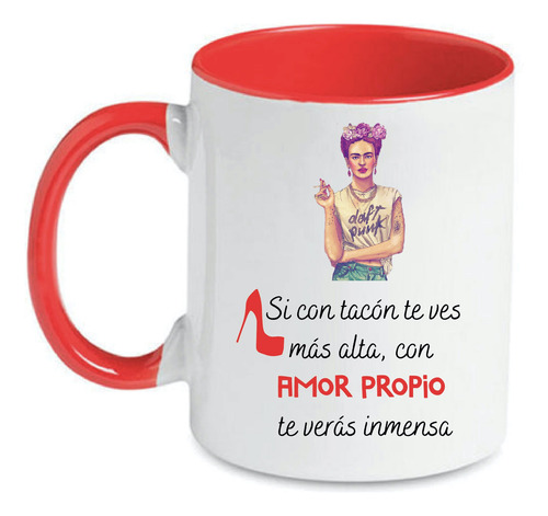 Taza Personalizada Con Asa E Interior De Color