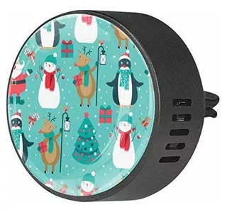 Deeyc Christmas Pattern Essential Oil Diffuser Vent Clip