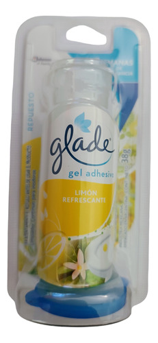 Glade Gel Discos Adhesivos Limon Refrescante Repuesto 36 Ml