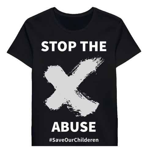 Remera Stop The Abuse Save Our Children X Mark 63356330