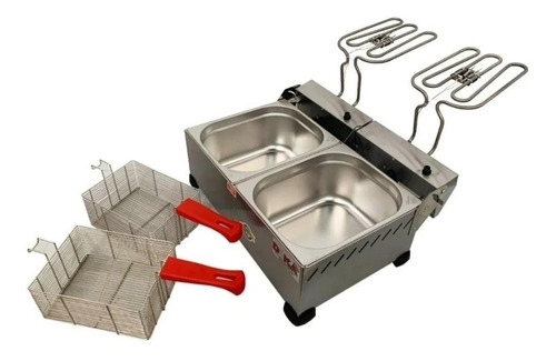 Imagem 4 de 4 de Fritadeira Elétrica Industrial Cuba Aço Inox 12 Litros 220v
