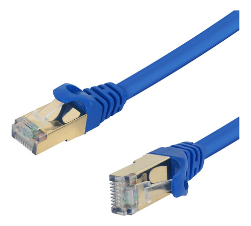 Cabo De Rede Rj45 Cat7 Até 10 Gbps Blindado 2,5m Com Trava