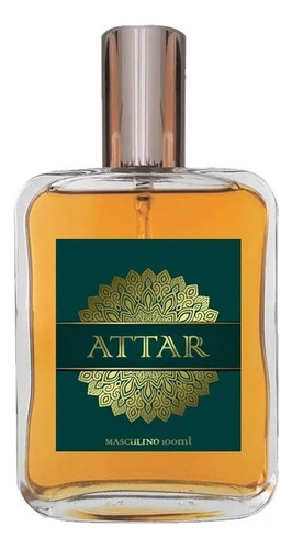 Perfume Attar 100ml Masculino- Árabe Oriental Amadeirado Top